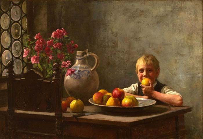 Boy with Apple